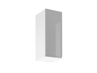 Horní skříňka Aspen šedý lesk/bílá G30 L