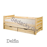 Masiv postel Delfin s úložnými šuplíky