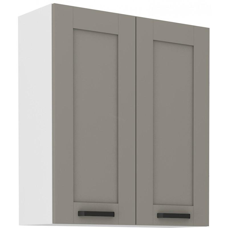 Horní skříňka Luna Claygrey/bílá 80 G-90 2F