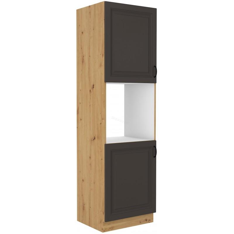 Skříň na vestavěnou troubu Stilo grafit/artisan 60 DP-210 2F
