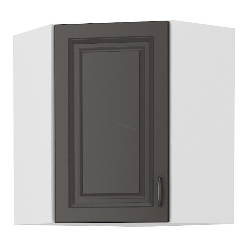 Horní rohová skříňka Stilo grafit/bílá 58x58 GN-72 1F