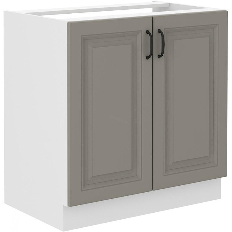 Spodní skříňka na dřez Stilo Claygrey/bílá 80 ZL 2F BB