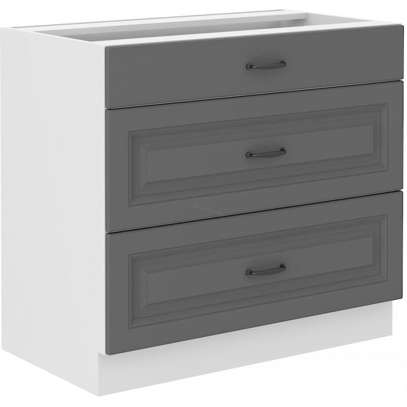 Spodní skříňka Stilo dustgrey/bílá 80 D 3S BB