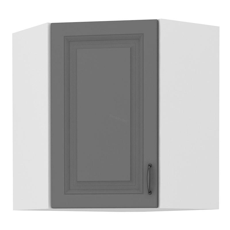 Horní rohová skříňka Stilo Dustgrey/bílá 58x58 GN-72 1F