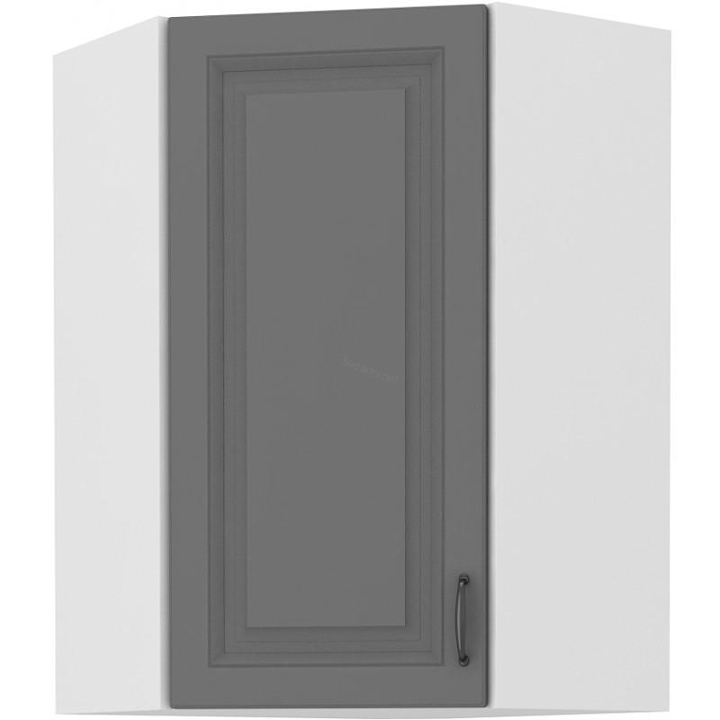 Horní rohová skříňka Stilo Dustgrey/bílá 58x58 GN-90 1F