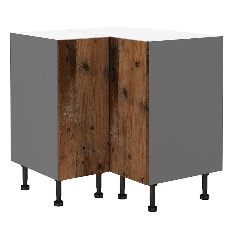 Spodní rohová skříňka Oldstyle/antracit 89x89 DN 1F BB