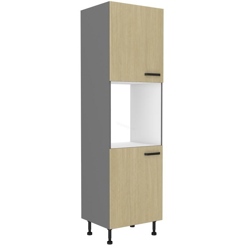 Skříň na vestavěnou troubu Scandi/antracit 60 DP-215 2F
