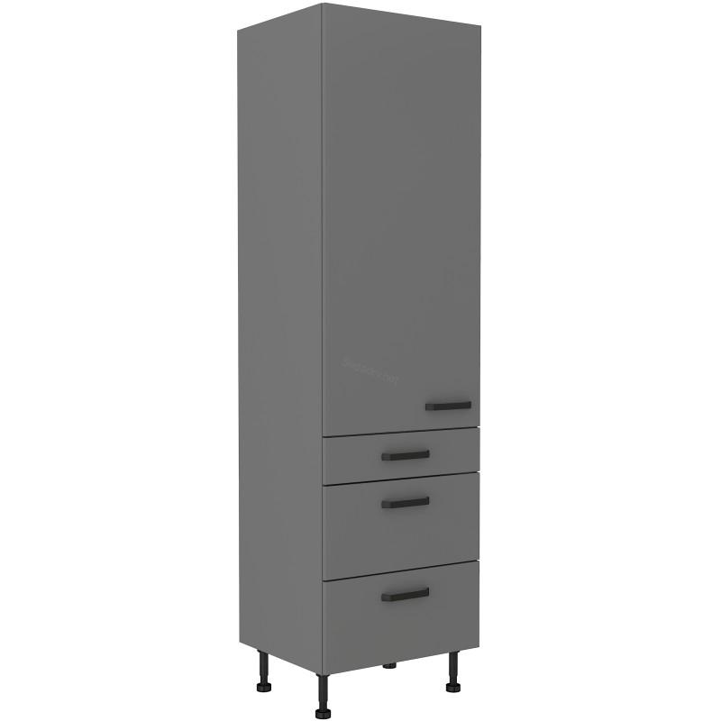 Potravinová skříň Nessa/antracit 60 DKS-215 3S 1F
