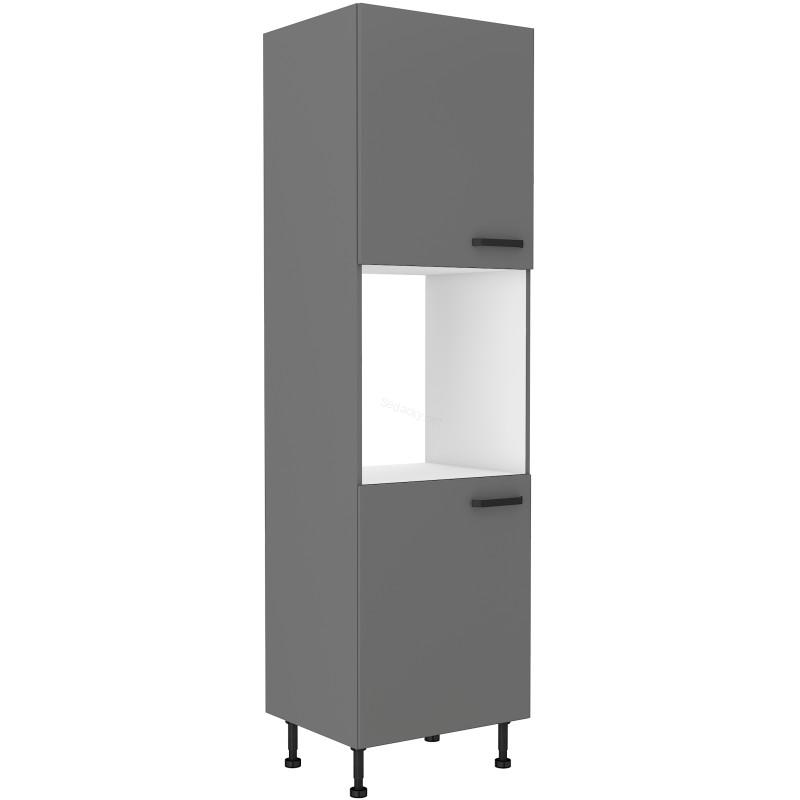Skříň na vestavěnou troubu Nessa/antracit 60 DP-215 2F