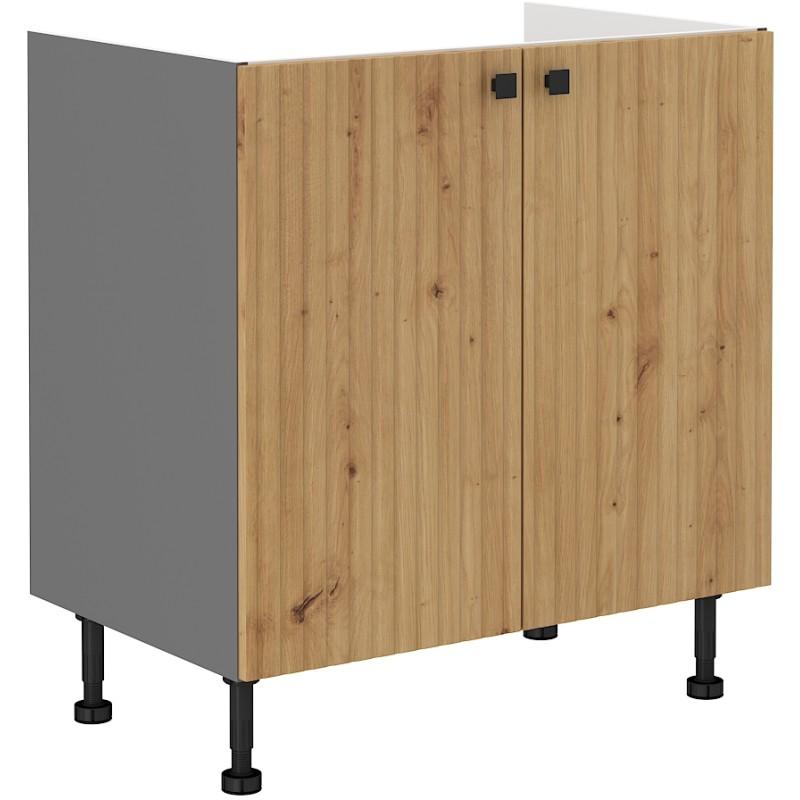 Spodní skříňka na dřez Ava antracit/artisan 80 ZL 2F BB 