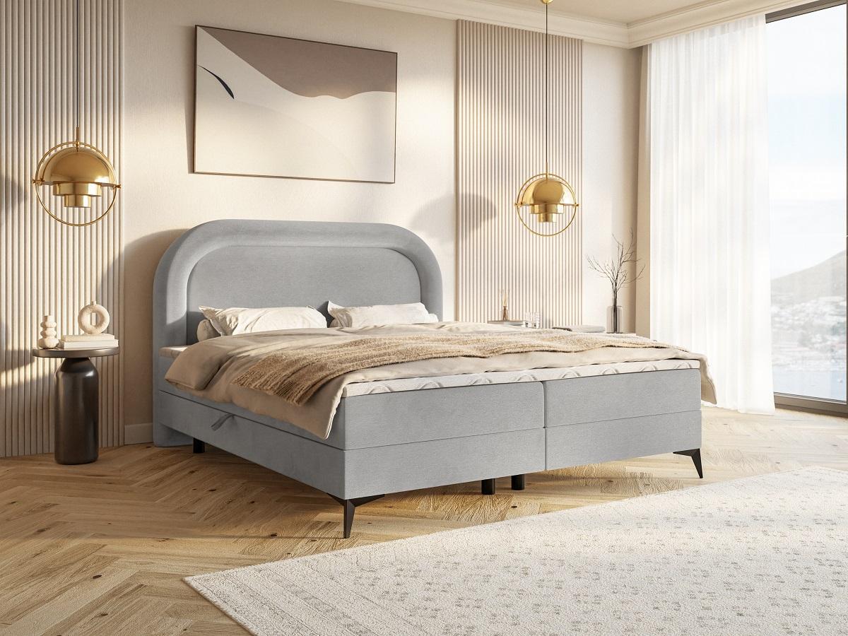 Kontinentální postel Martini 160x200 cm - tkanina Smart Velvet 216.21